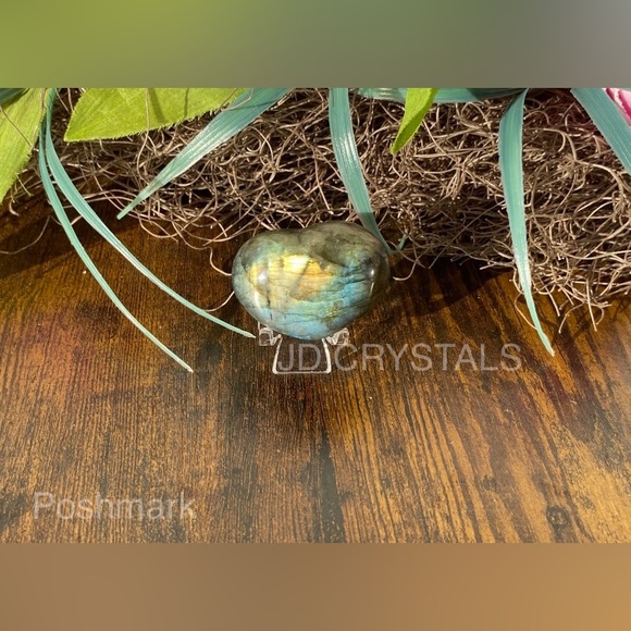 Labradorite Puff Heart - Picture 2 of 12